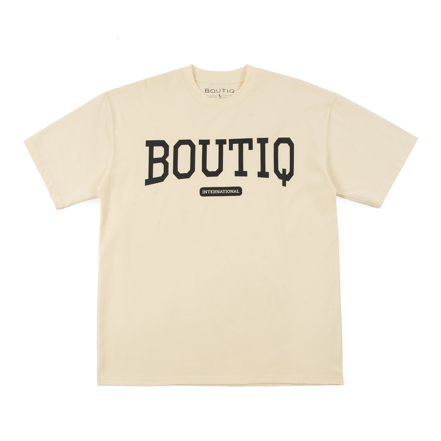 College T-shirt Beige