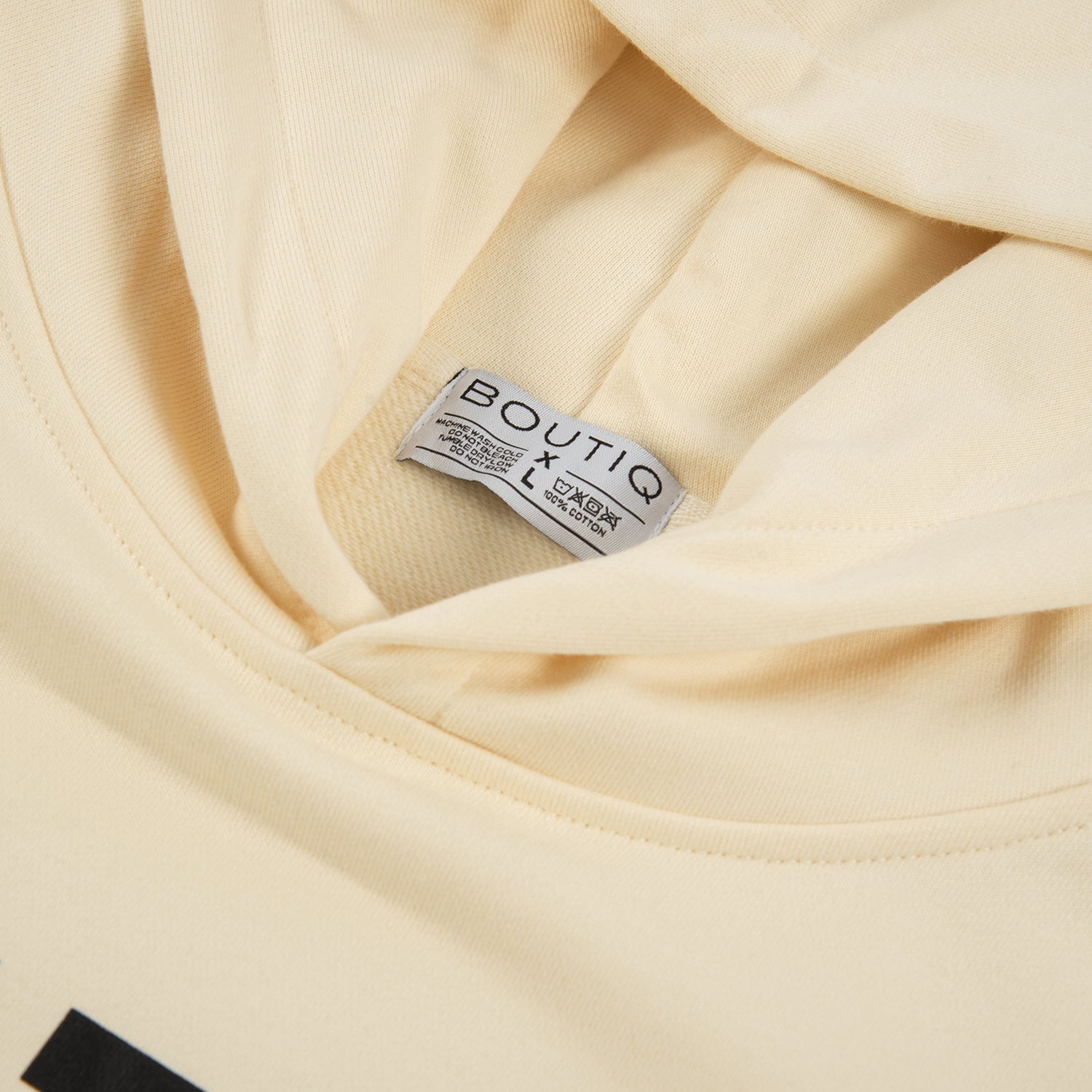 Hoodie College Beige