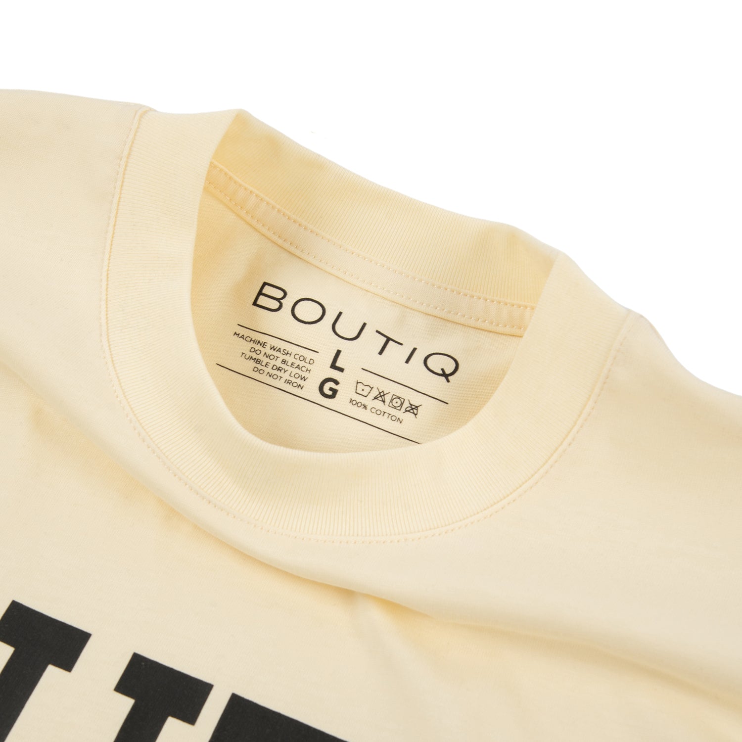 College T-shirt Beige